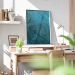 poster plumes bleues bureau.webp