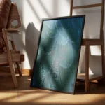 poster plumes bleues encadre.webp