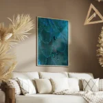 poster plumes bleues salon.webp