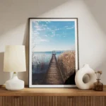 poster pont en bois bord de mer meuble.webp
