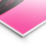 poster porsche noire minimaliste lightpanel.webp