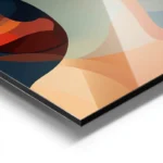 poster portrait femme geometrique aluminium.webp