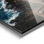poster route cotiere ensoleillee aluminium.webp