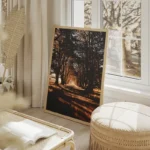poster route de campagne salon beige.webp