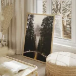 poster route de foret salon beige.webp