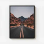 poster route desertique rouge avec cadre.webp