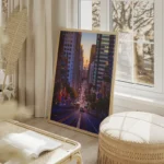 poster rue californie salon beige.webp