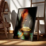 poster rue nocturne ambiance urbaine encadre.webp