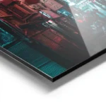 poster ruelle illuminee tokyo aluminium.webp