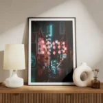 poster ruelle illuminee tokyo meuble.webp