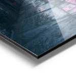 poster ruelle pavee dans une atmosphere romantique aluminium.webp