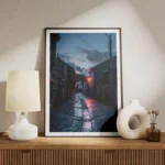 poster ruelle pavee dans une atmosphere romantique meuble.webp