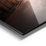 poster ruelle vide avec cycliste aluminium.webp
