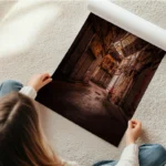poster ruelle vide avec cycliste en rouleau.webp
