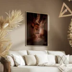 poster ruelle vide avec cycliste salon.webp