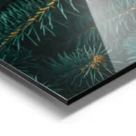 poster sapin avec cones de pin aluminium.webp