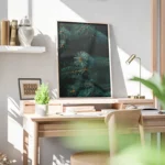 poster sapin avec cones de pin bureau.webp