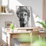 poster sculpture antinous moderne bureau.webp