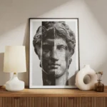 poster sculpture antinous moderne meuble.webp