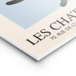 poster silhouette chat noir catisse lightpanel.webp