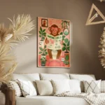 poster singe lisant le journal salon.webp