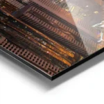 poster skyline de dubai a l aube aluminium.webp