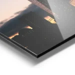 poster skyline de new york au crepuscule aluminium.webp