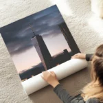 poster skyline de new york au crepuscule au sol.webp
