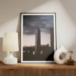 poster skyline de new york au crepuscule meuble.webp