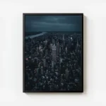 poster skyline de nuit avec cadre.webp