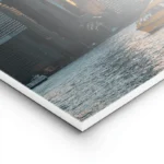 poster skyline new york au coucher de soleil lightpanel.webp