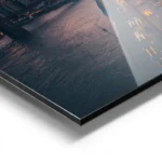 poster skyline new york au coucher du soleil aluminium.webp