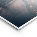 poster skyline new york au coucher du soleil lightpanel.webp