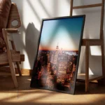 poster skyline new york nuit encadre.webp