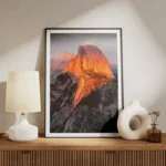 poster sommet montagne ensoleille meuble.webp