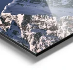 poster sommet neigeux montagnard aluminium.webp
