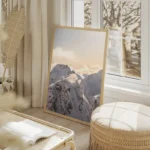 poster sommets enneiges salon beige.webp