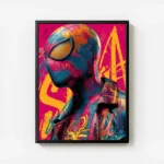 poster spider man street art avec cadre.webp