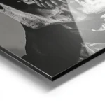 poster squelette pilote vintage aluminium.webp