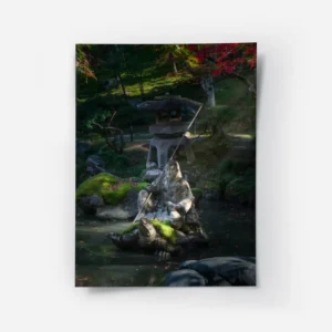poster statue paisible jardin tranquille.webp
