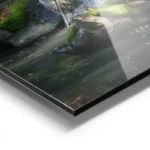 poster statue paisible jardin tranquille aluminium.webp