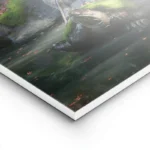 poster statue paisible jardin tranquille lightpanel.webp