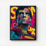 poster superman street art avec cadre.webp