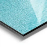 poster surfeurs sur eau turquoise aluminium.webp