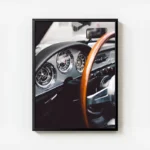 poster tableau tableau de bord voiture vintage avec cadre.webp