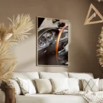 poster tableau tableau de bord voiture vintage salon.webp