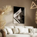 poster tasse blanche sur livre salon.webp