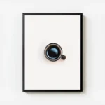 poster tasse de cafe noir avec cadre.webp