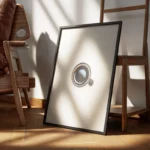 poster tasse de cafe noir encadre.webp