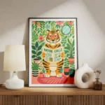 poster tigre aux toilettes meuble.webp